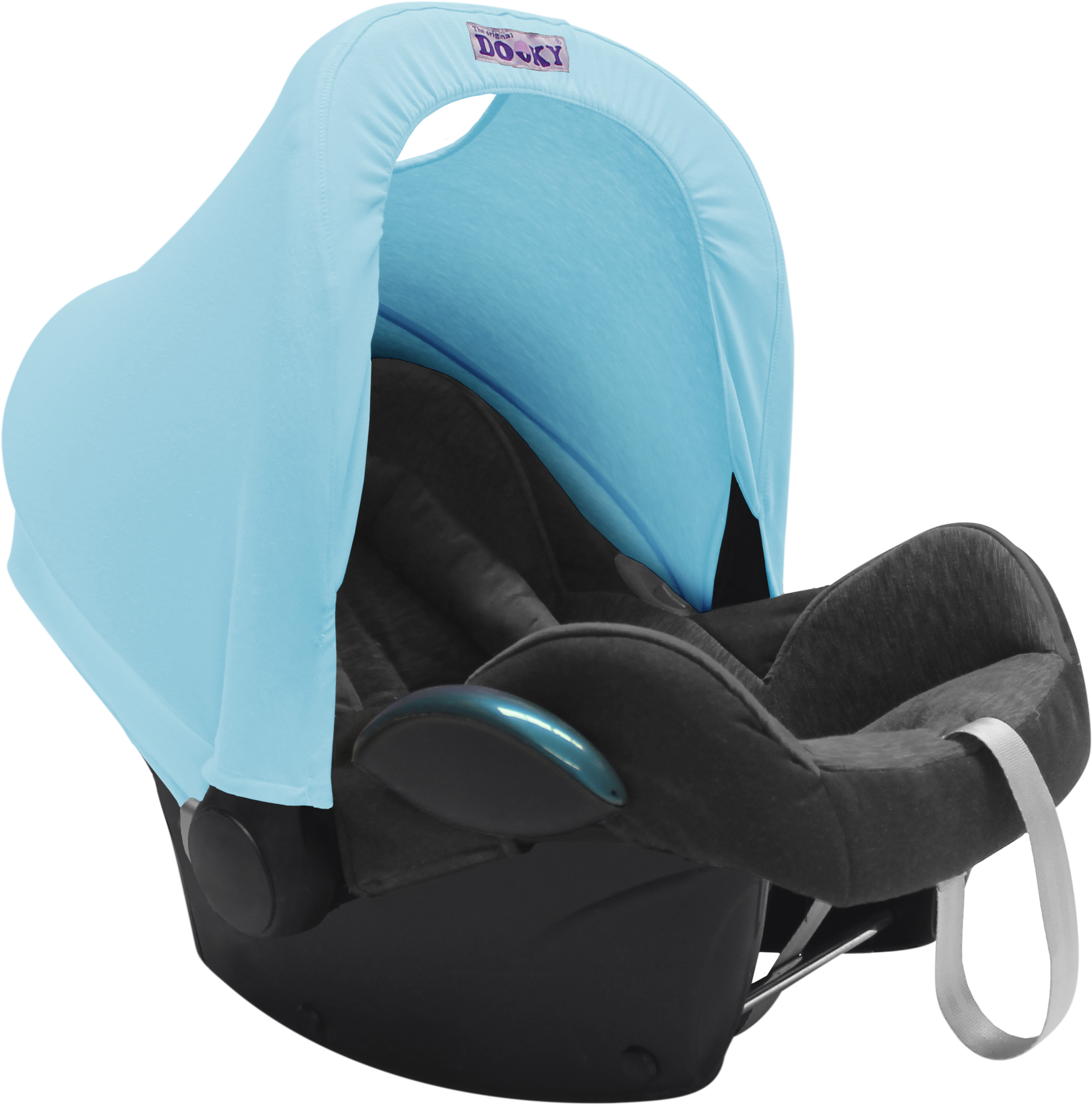 Dooky Hoody babyblauw voor autostoeltje